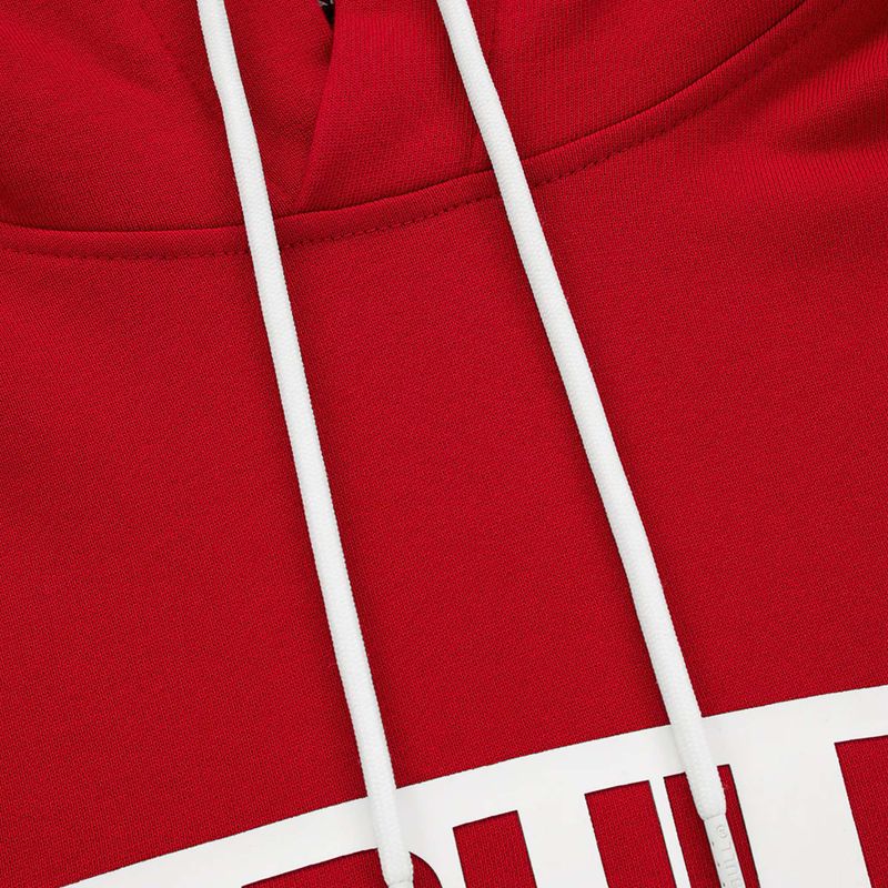 Bluza męska Pitbull Hooded Hilltop Terry Group red 5