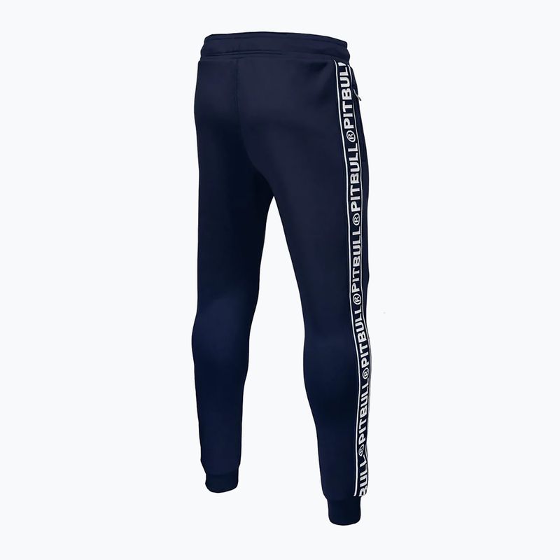 Spodnie męskie Pitbull Trackpants Tape Logo Terry Group dark navy 3