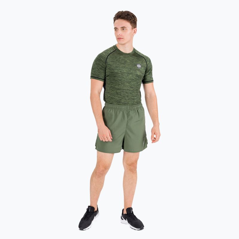 Spodenki treningowe męskie Pitbull Performance Small Logo olive 7