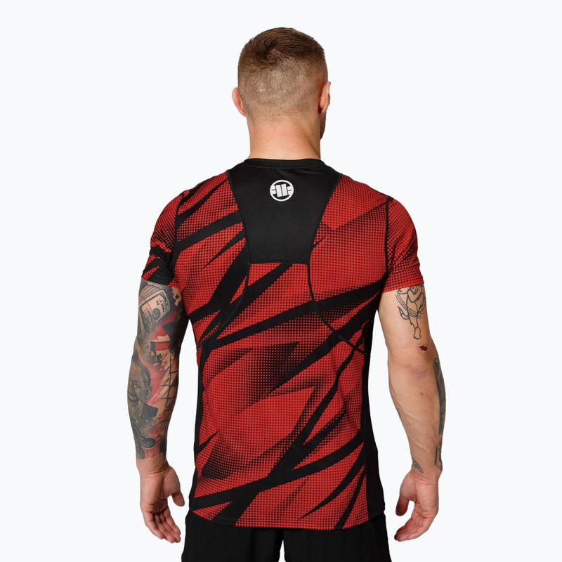 Koszulka treningowa męska Pitbull Mesh Performance Pro Plus Dot Camo II red 3