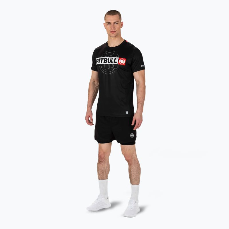 Koszulka treningowa męska Pitbull Mesh Performance Pro Plus Hilltop Sports black 2