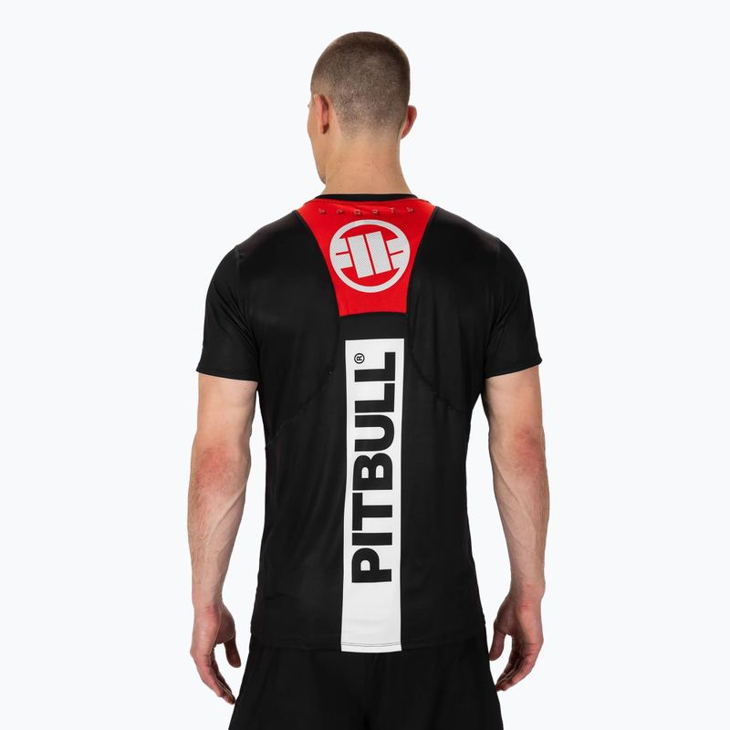 Koszulka treningowa męska Pitbull Mesh Performance Pro Plus Hilltop Sports black 3