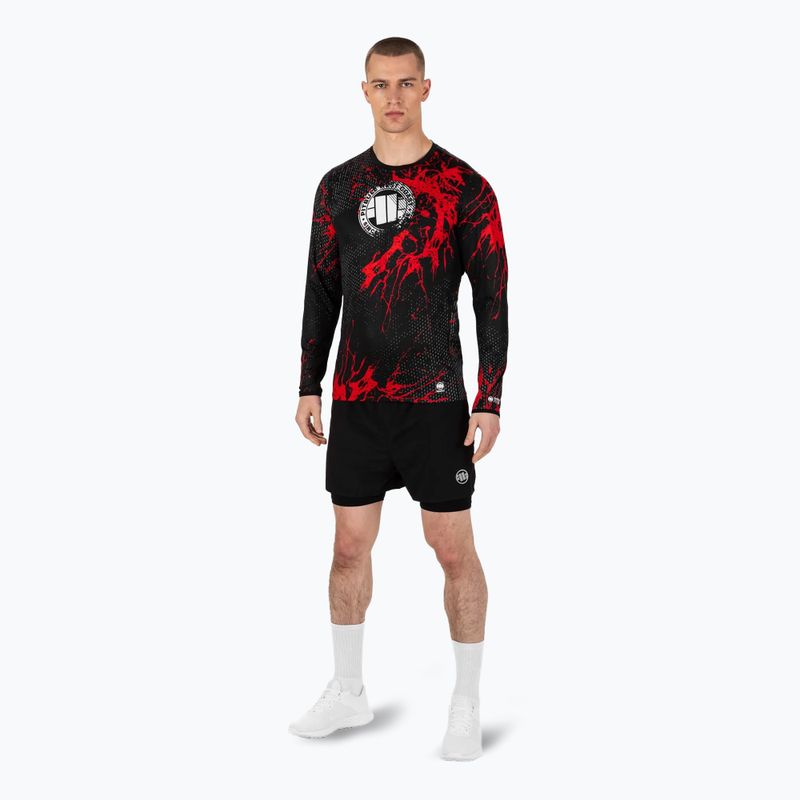 Longsleeve treningowy męski Pitbull Mesh Performance Pro Plus Blood Dog II black 2