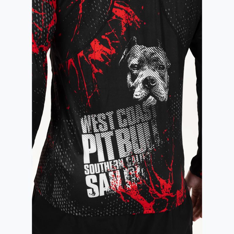 Longsleeve treningowy męski Pitbull Mesh Performance Pro Plus Blood Dog II black 6