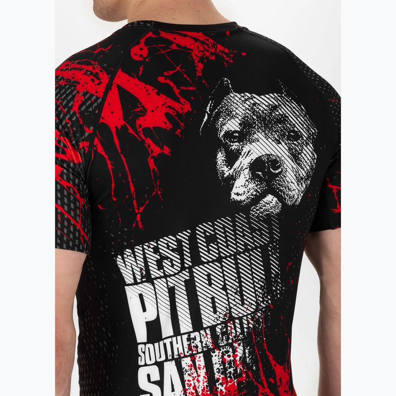 Rashguard męski Pitbull Blood Dog 2 Rash black 4