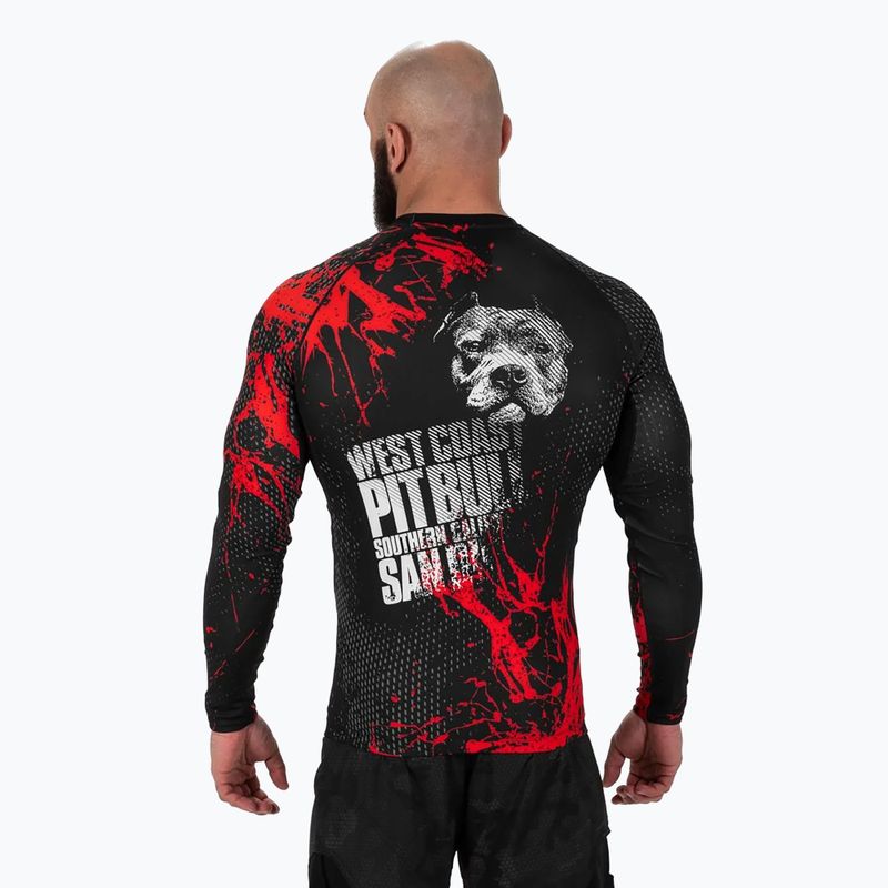 Rashguard longsleeve męski Pitbull Rashguard Blood Dog II black 3