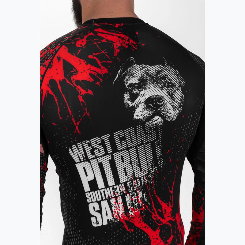 Rashguard longsleeve męski Pitbull Rashguard Blood Dog II black 5