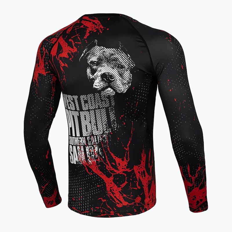 Rashguard longsleeve męski Pitbull Rashguard Blood Dog II black 8