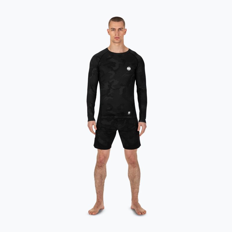 Rashguard longsleeve męski Pitbull Net Camo 2 Rash black camo 2