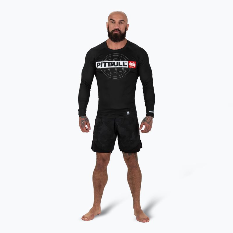 Rashguard longsleeve męski Pitbull Rashguard Hilltop Sports black 2