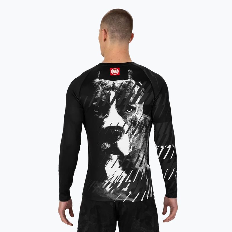 Rashguard longsleeve męski Pitbull Rashguard Street Dog black 3