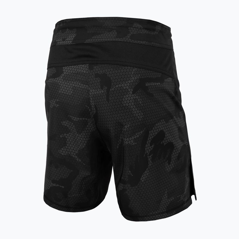 Spodenki grapplingowe męskie Pitbull Grappling 3 Net Camo Hilltop 2 black 2