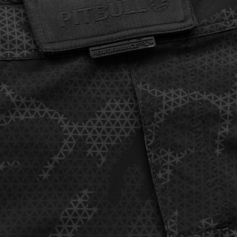 Spodenki grapplingowe męskie Pitbull Grappling 3 Net Camo Hilltop 2 black 3