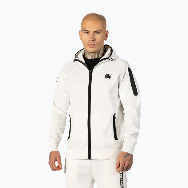 Bluza męska Pitbull Hermes Hooded Zip off white