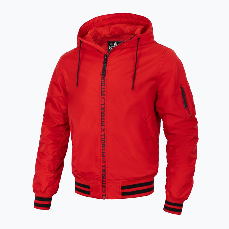 Kurtka męska Pitbull Overpark Hooded red 4