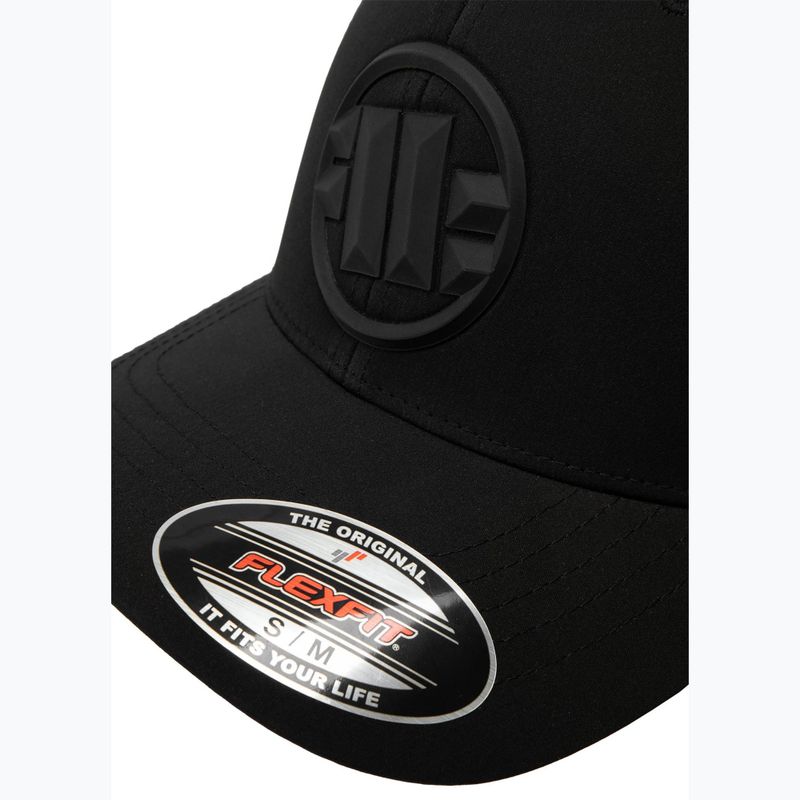 Czapka z daszkiem męska Pitbull Full Cap Logo 3D Angle Welding black 4