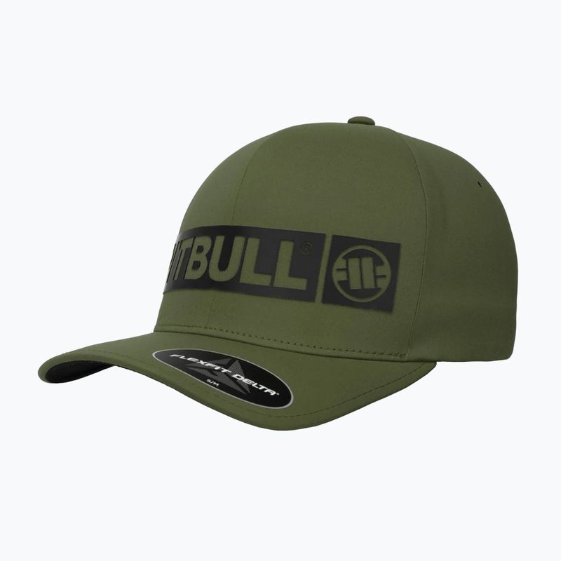 Czapka z daszkiem męska Pitbull Full Cap ,,Hilltop" Stretch Fitted olive 2