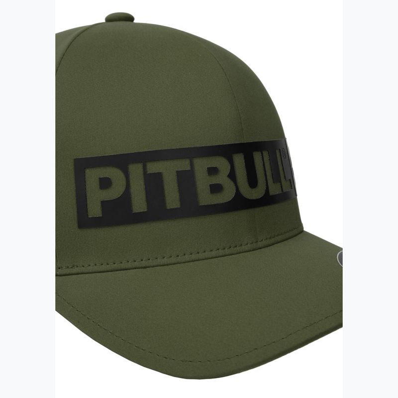 Czapka z daszkiem męska Pitbull Full Cap ,,Hilltop" Stretch Fitted olive 4