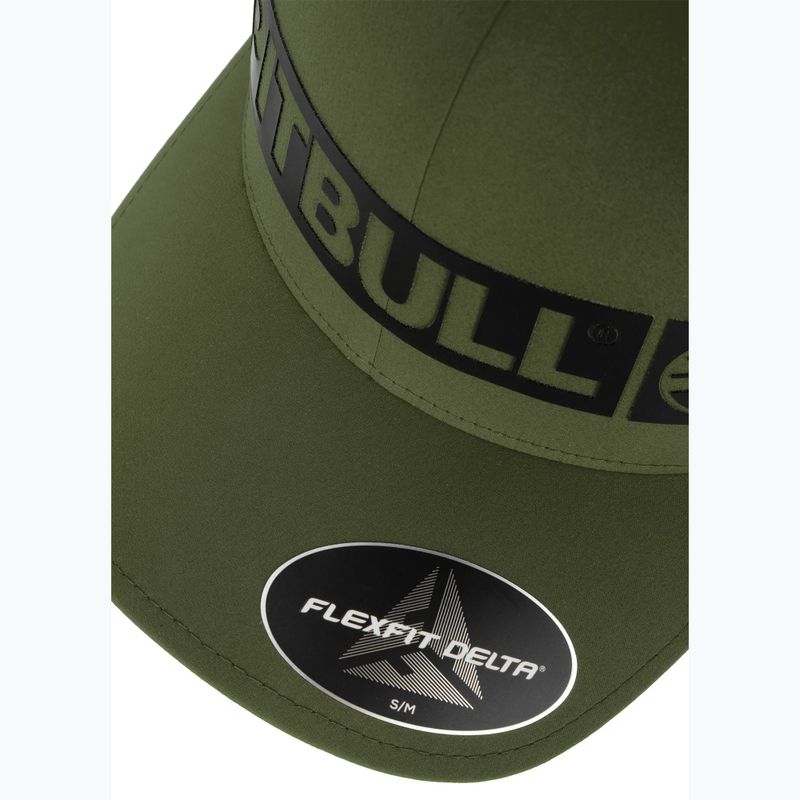 Czapka z daszkiem męska Pitbull Full Cap ,,Hilltop" Stretch Fitted olive 5