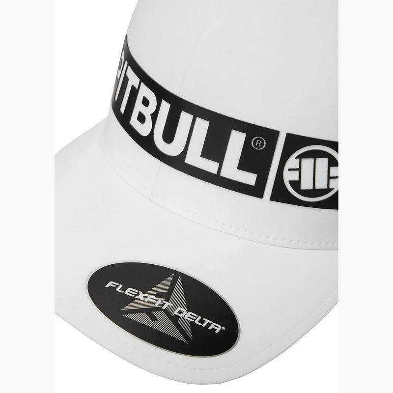 Czapka z daszkiem Pitbull Snapback ,,Hilltop" Stretch Fitted white 4