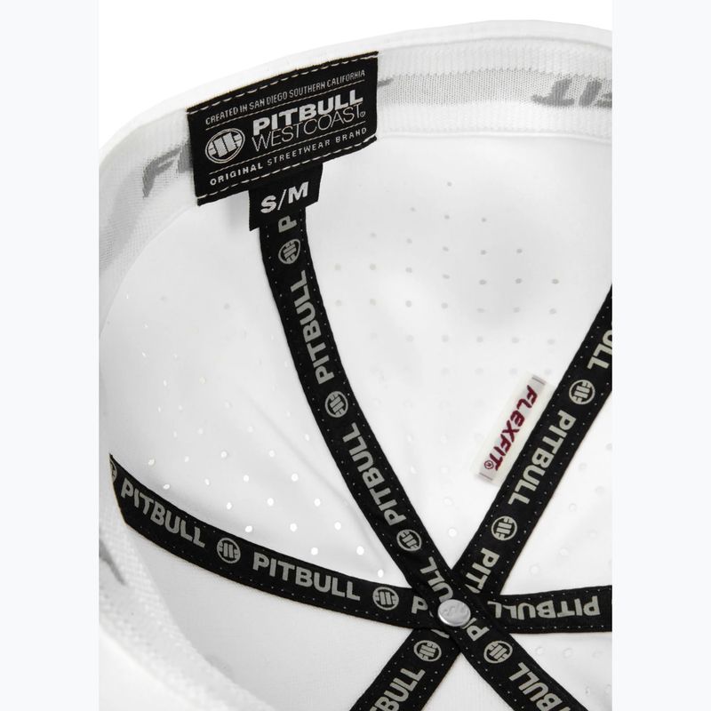 Czapka z daszkiem Pitbull Full Cap ,,Logo" Tech Witch Perforated white 7