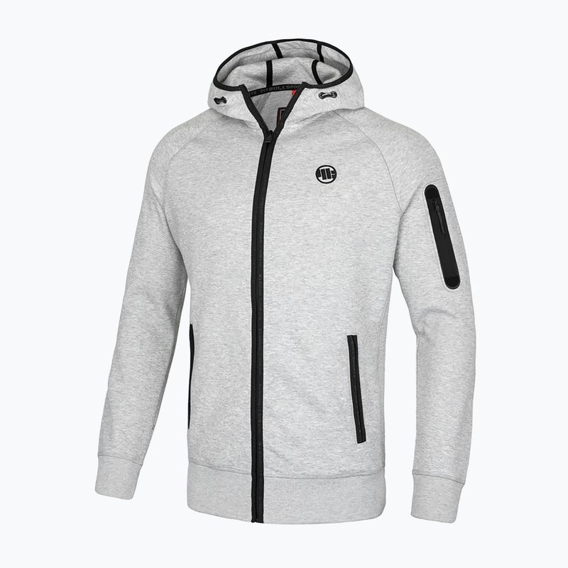 Bluza męska Pitbull Hermes Hooded Zip grey/melange 4