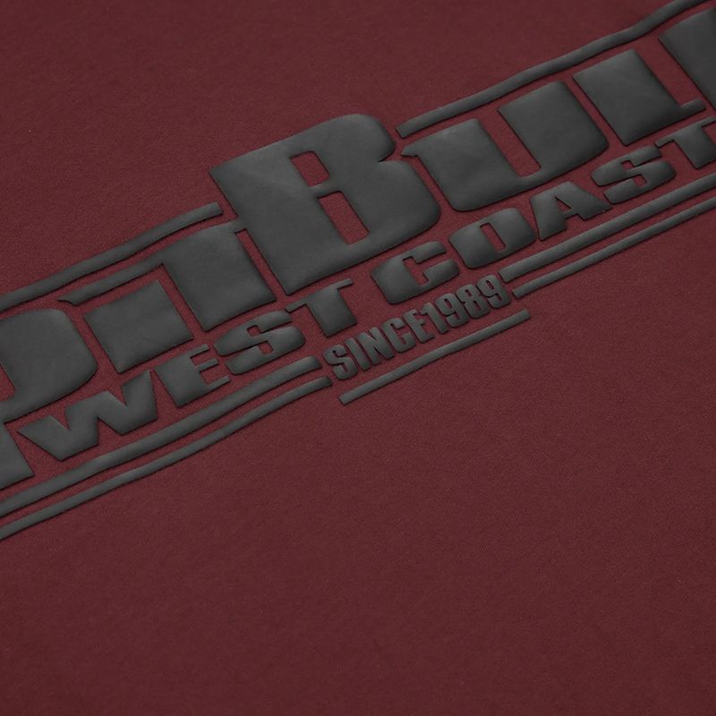 Koszulka męska Pitbull T-S Classic Boxing burgundy 3