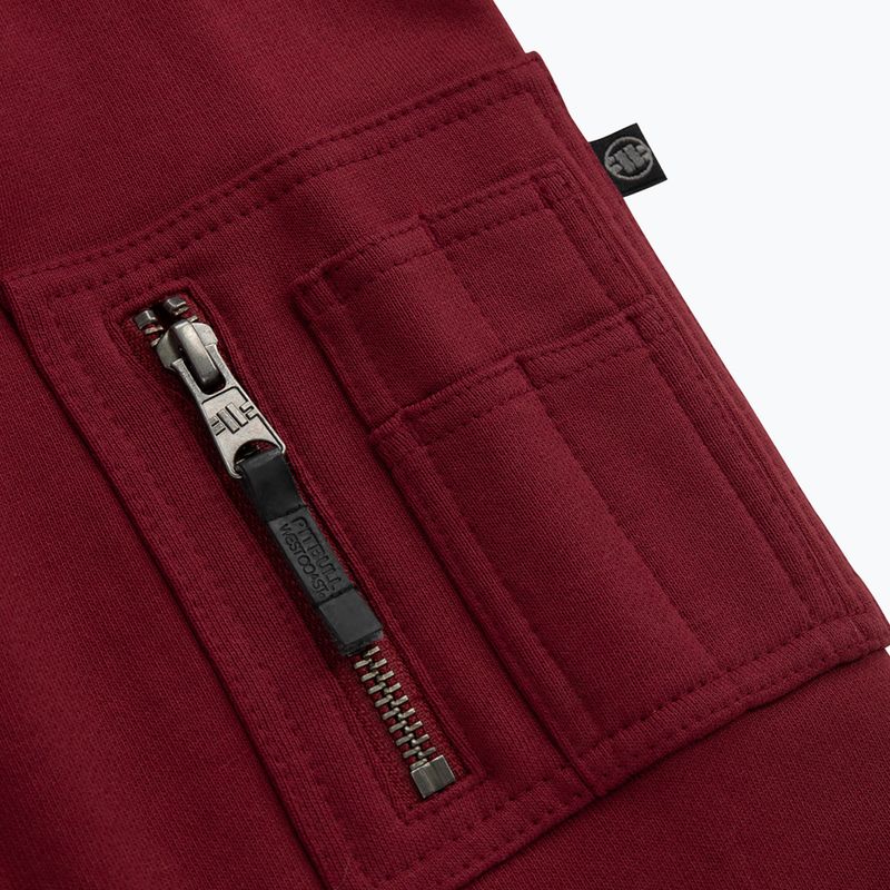 Bluza męska Pitbull Everts Hooded burgundy 4