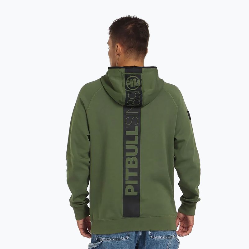 Bluza męska Pitbull Stafford Hooded olive 3