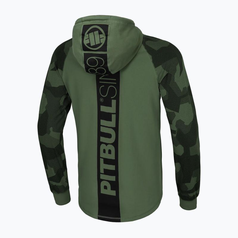 Bluza męska Pitbull Hilltop Hooded olive 2