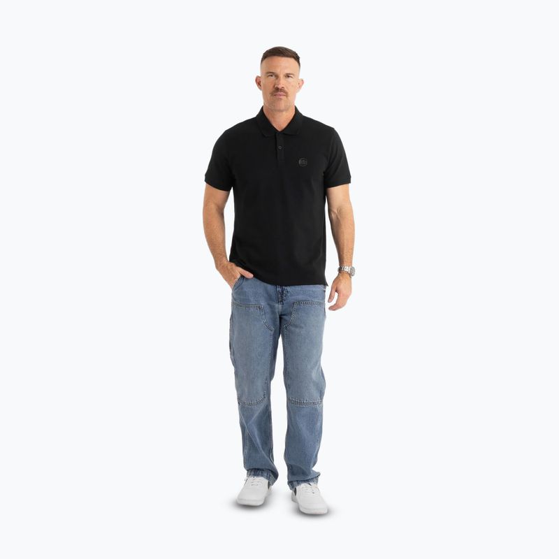 Koszulka polo męska Pitbull Polo Pique Regular black 2