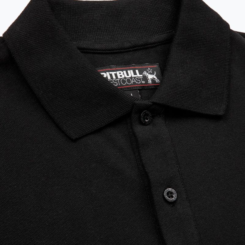Koszulka polo męska Pitbull Polo Pique Regular black 4