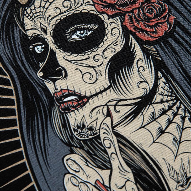Koszulka damska Pitbull Santa Muerte black 6