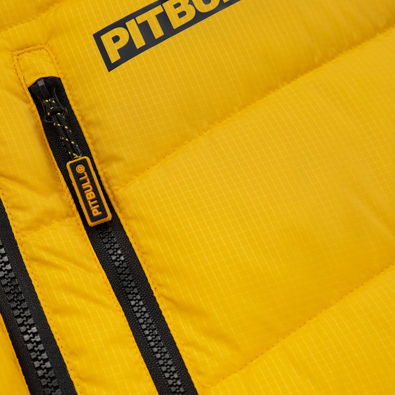 Kurtka zimowa męska Pitbull Evergold Hooded Padded yellow/black 10