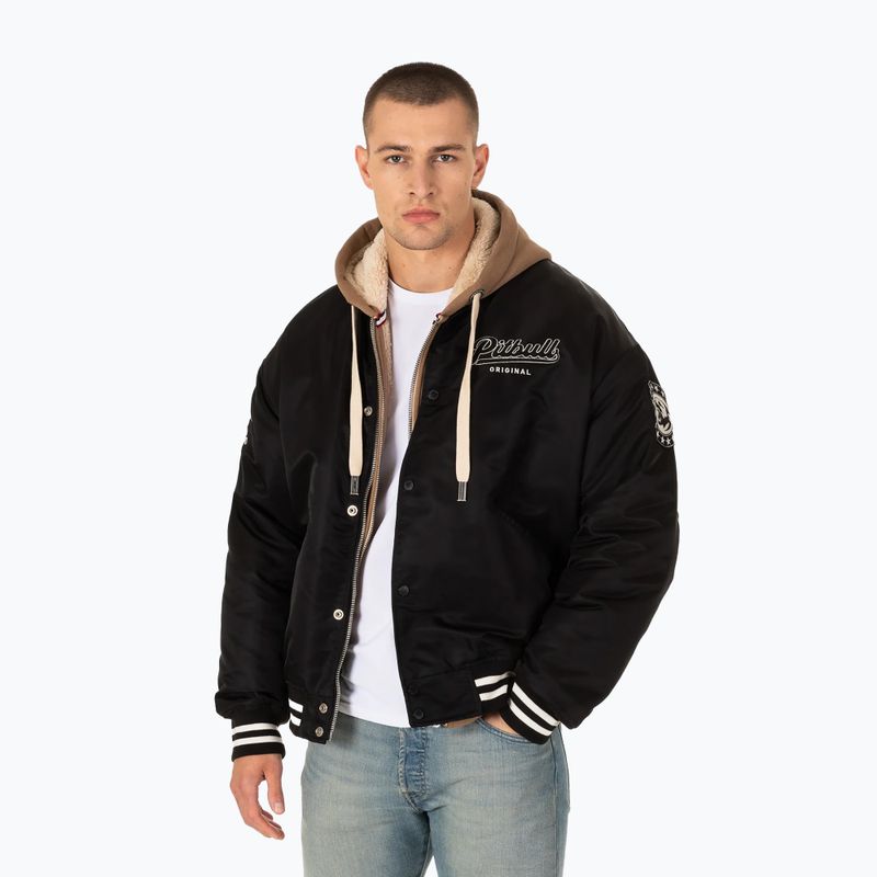 Kurtka męska Pitbull Seabridge Varsity black