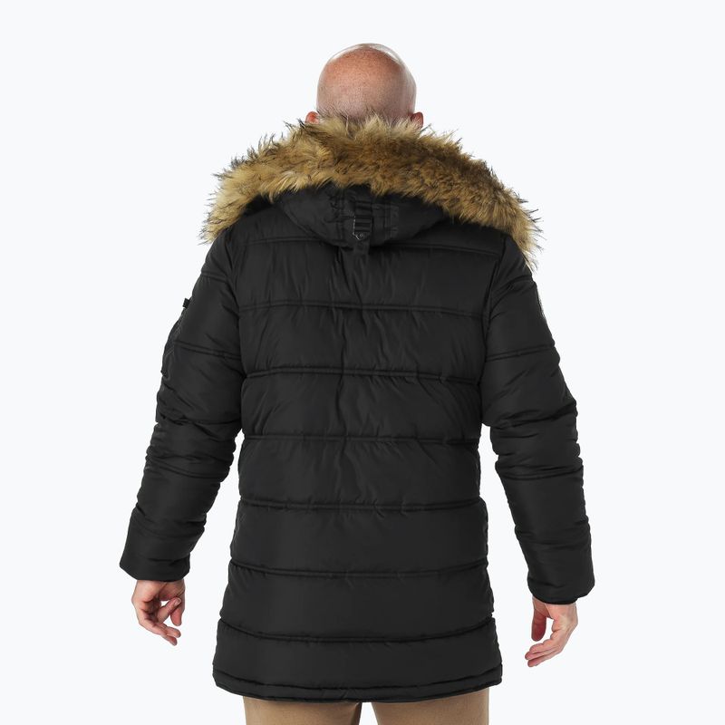 Kurtka zimowa męska Pitbull Kingston Parka black 2