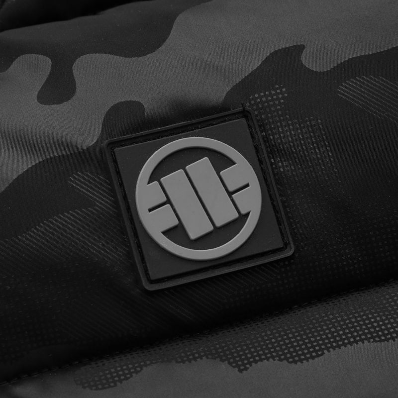 Kurtka zimowa męska Pitbull Airway 5 Padded Hooded all black camo 8