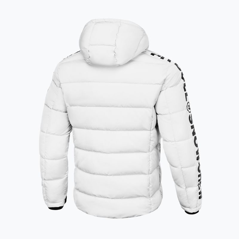 Kurtka zimowa męska Pitbull Airway 4 Padded Hooded off white 5