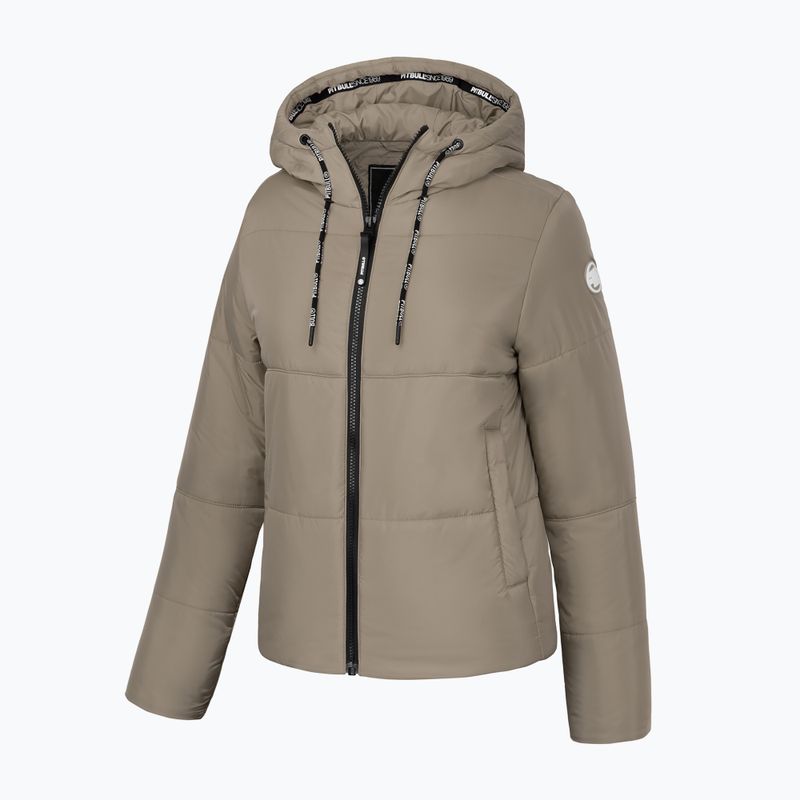 Kurtka zimowa damska Pitbull Jenell Quilted Hooded dark sand 3
