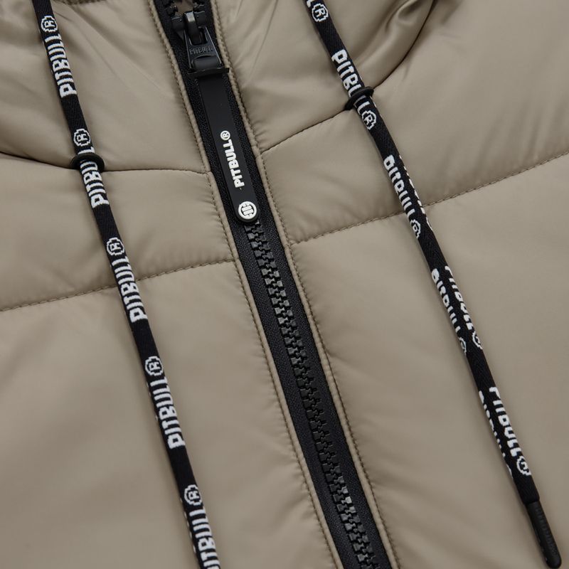 Kurtka zimowa damska Pitbull Jenell Quilted Hooded dark sand 5