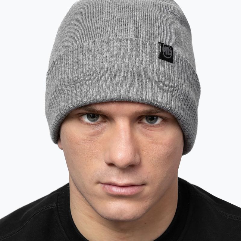 Czapka zimowa Pitbull Beanie Small Logo 2 graphite melange 5