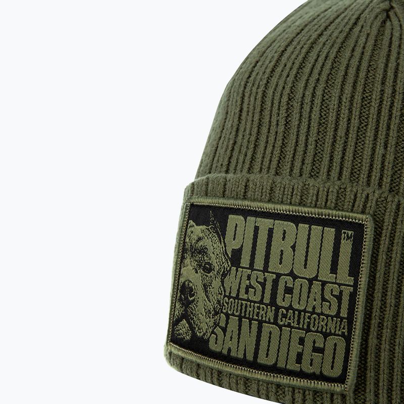 Czapka zimowa męska Pitbull Beanie Silvas Blood Dog olive 3