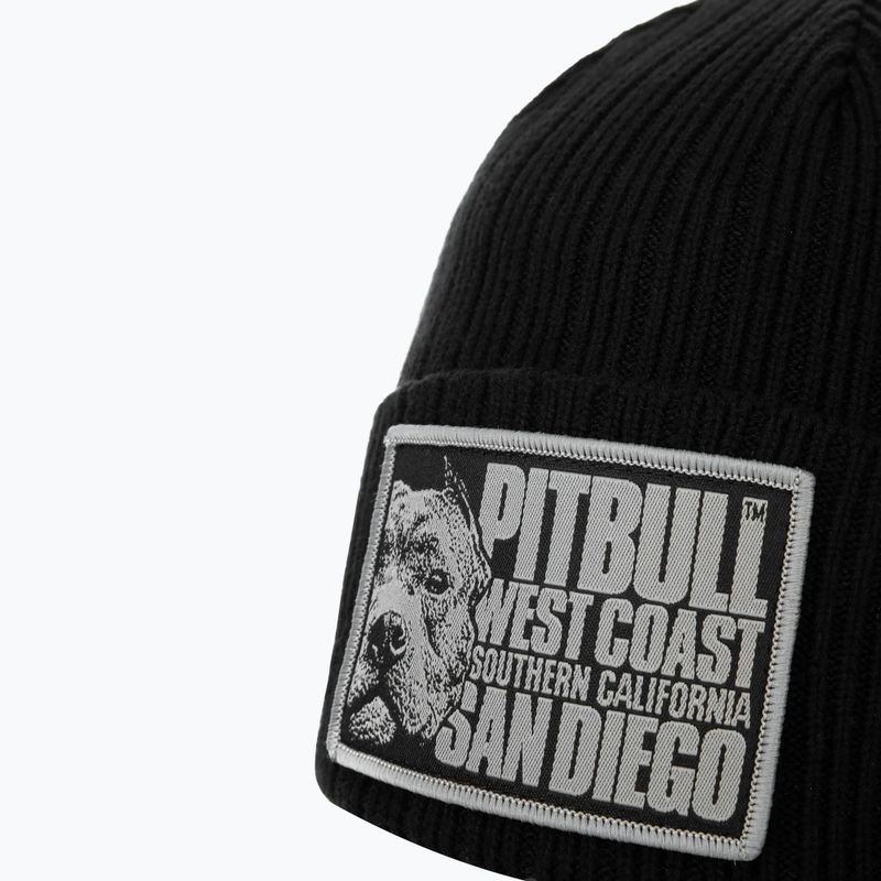 Czapka zimowa męska Pitbull Beanie Silvas Blood Dog black 3