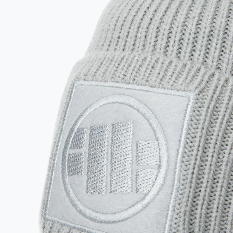 Czapka zimowa Pitbull Beanie Logo Single Layer Cuff grey 3