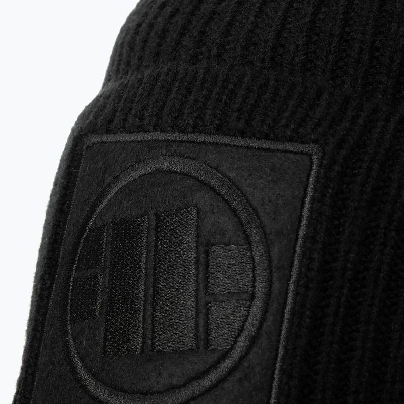 Czapka zimowa Pitbull Beanie Logo Single Layer Cuff black 3