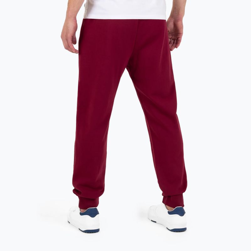 Spodnie męskie Pitbull Trackpants Small Logo Terry Group burgundy 2