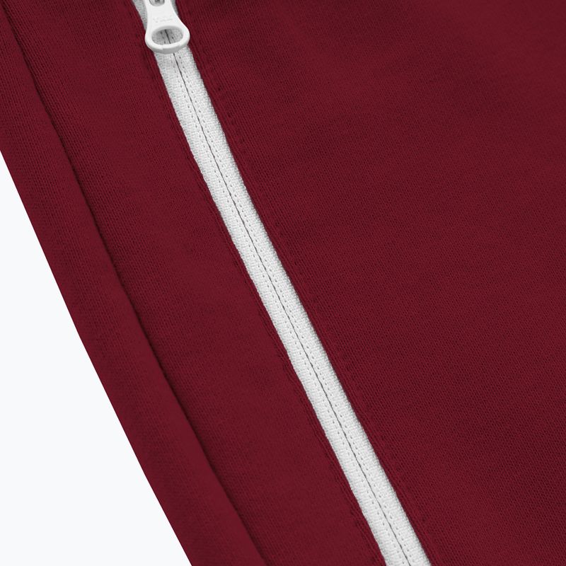 Spodnie męskie Pitbull Trackpants Small Logo Terry Group burgundy 7