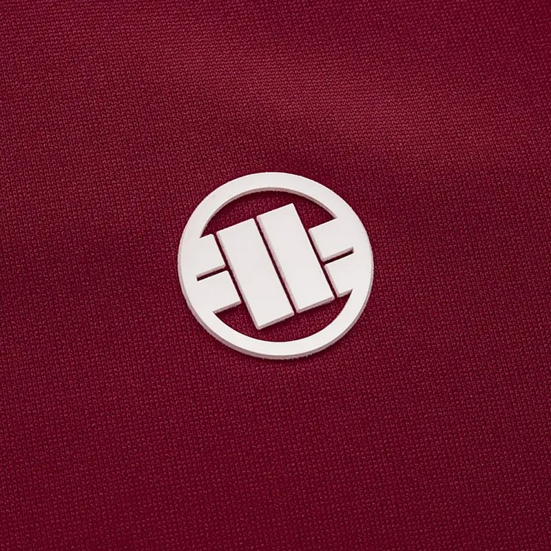 Bluza męska Pitbull Trackjacket Tape Logo Terry Group burgundy 6