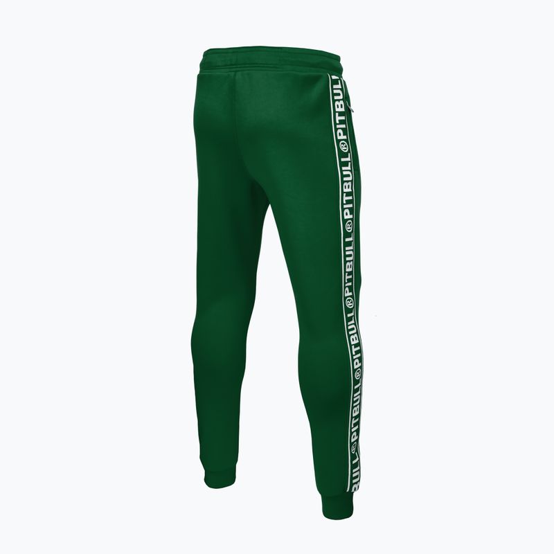 Spodnie męskie Pitbull Trackpants Tape Logo Terry Group green 3