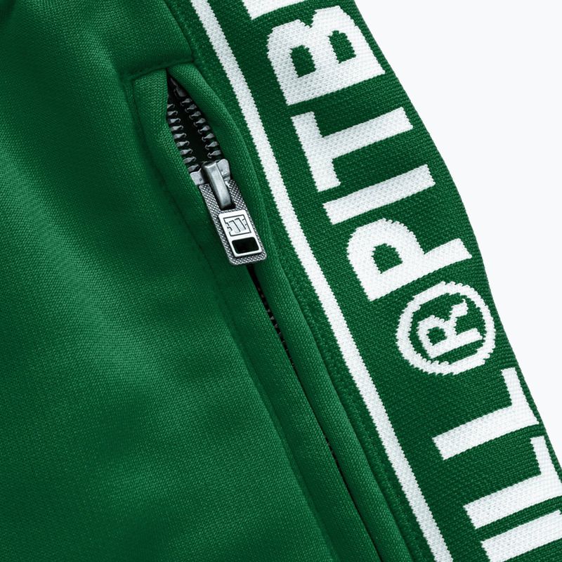 Spodnie męskie Pitbull Trackpants Tape Logo Terry Group green 5